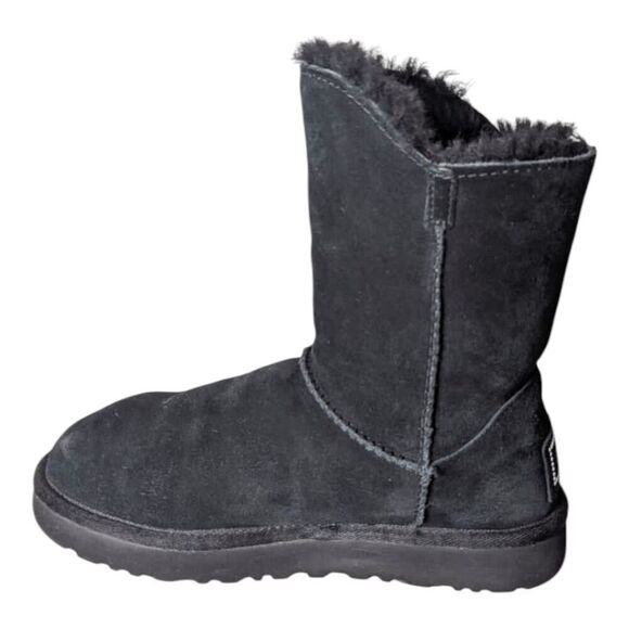 UGG Short Turnlock Rhinestones "Black" Winter Boot Size 6 - Picture 6 of 11